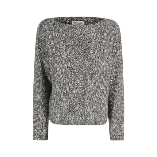 Sequined Boat-Neck Jumper