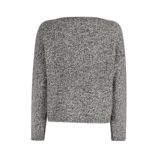 Sequined Boat-Neck Jumper