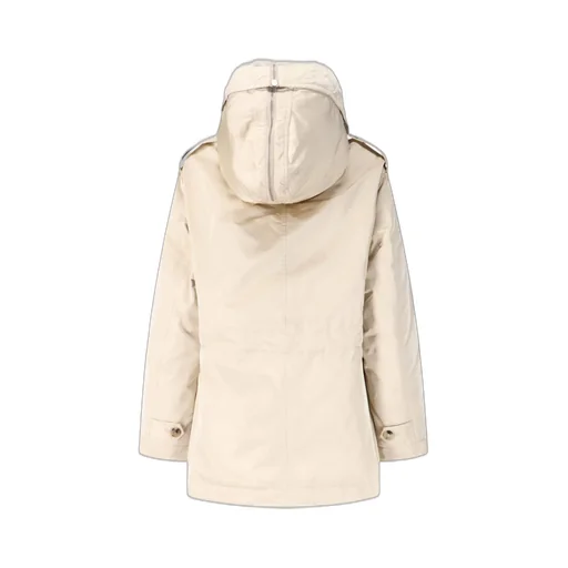 Fur Trim Hooded Coat