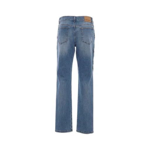 Sequined Five-Pocket Denim Jeans