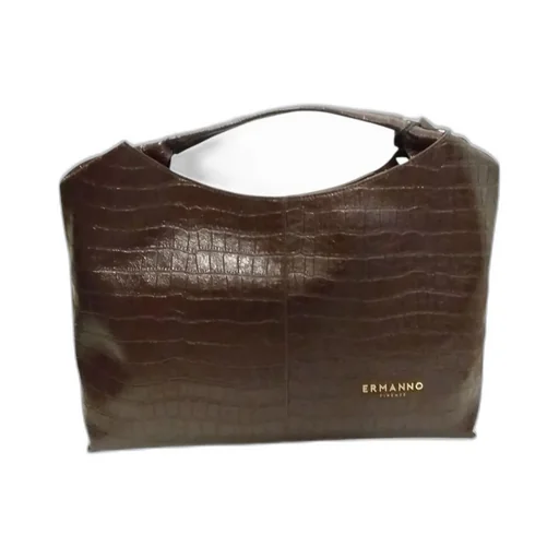 Logo Lettering Embossed Tote Bag
