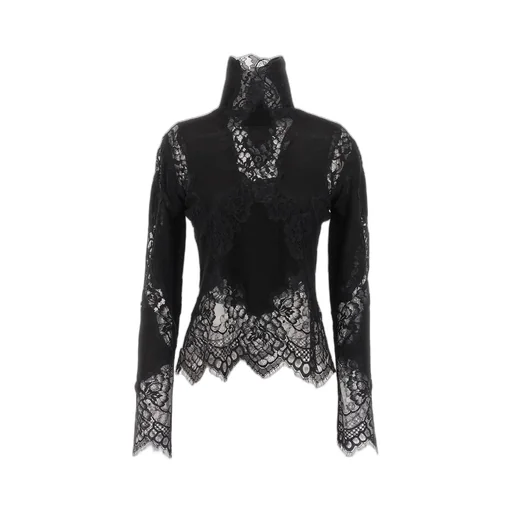 Lace Insert Knitwear