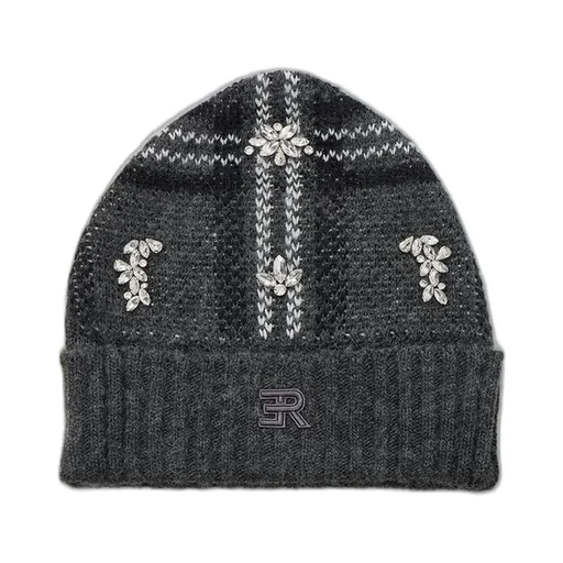Embellished Knitted Beanie