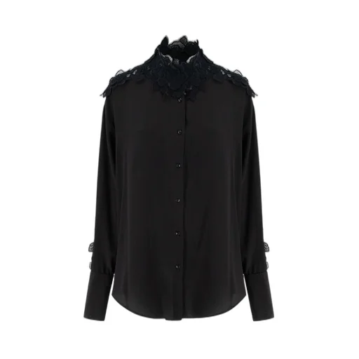 Lace-Trimmed Shirt