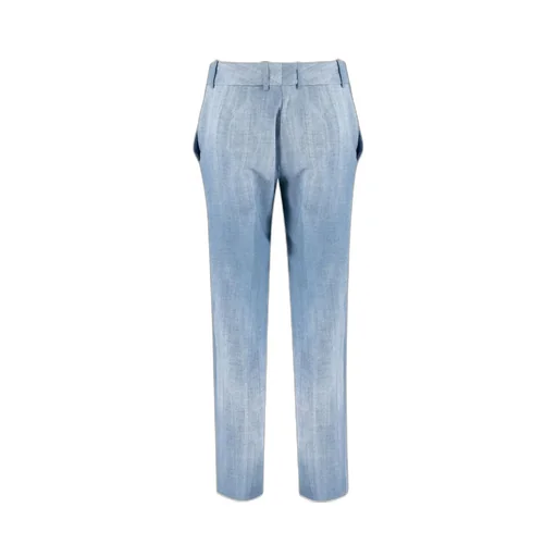 High-Waisted Pressed-Crease Pants