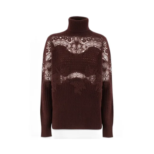 Lace-Trimmed Knitwear