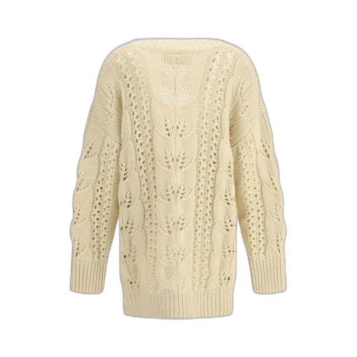 Perforated Cashmere Cardigan