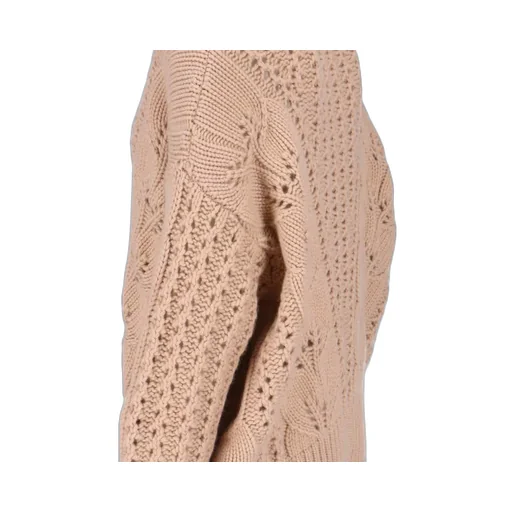 V-Neck Open-Knit Jumper