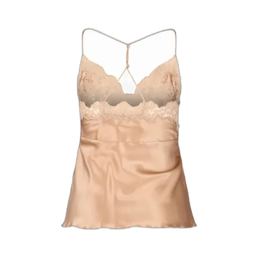 Lace-Trimmed Sleeveless Top