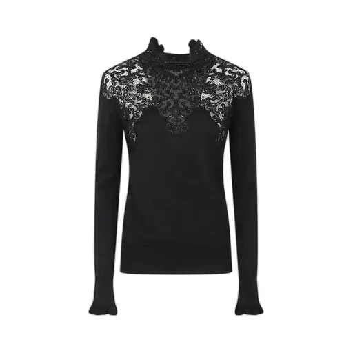 Lace-Trim Knitwear