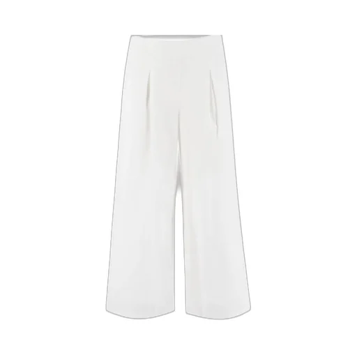Pleated Wide-Leg Pants