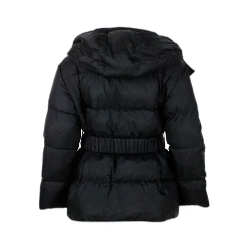 Logo Embroidered Hooded Jacket