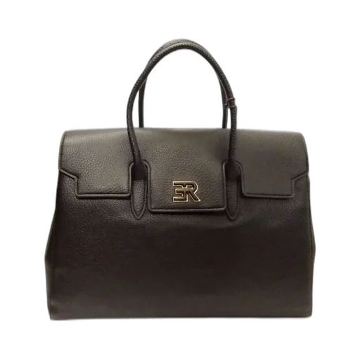Logo Detailed Foldover-Top Tote Bag