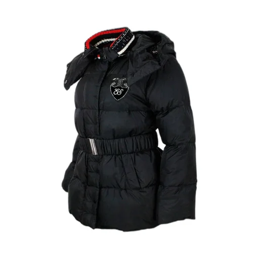 Logo Embroidered Hooded Jacket