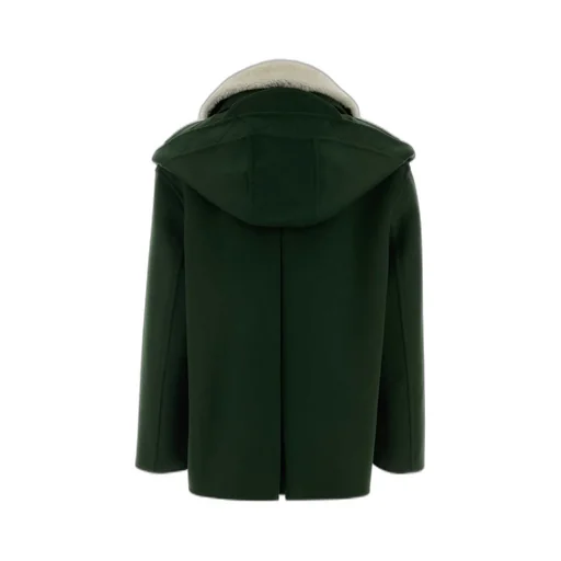 Toggle Fastened Hooded Coat