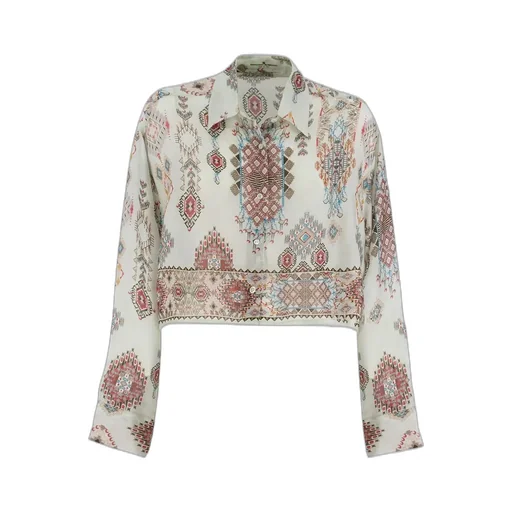 Geometric Floral Print Shirt