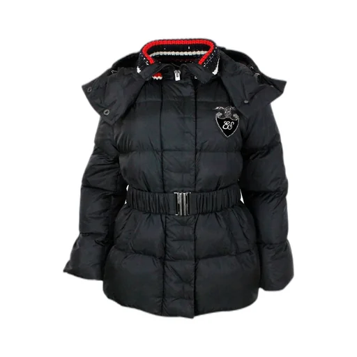 Logo Embroidered Hooded Jacket