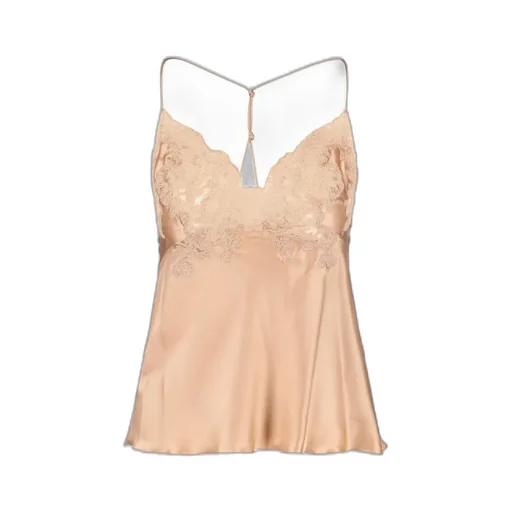 Lace-Trimmed Sleeveless Top