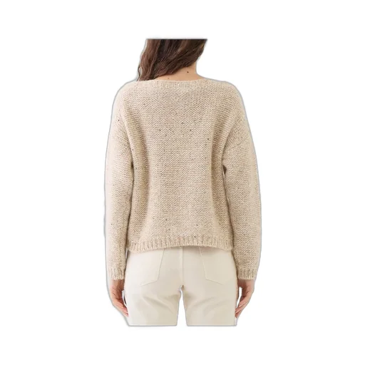 Sequined Boat-Neck Jumper