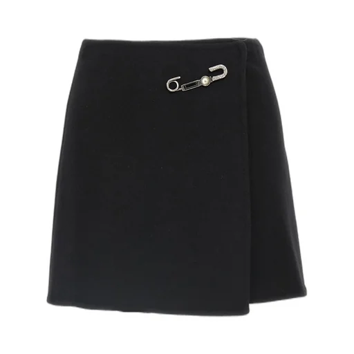 Pin Detailed Mini Skirt