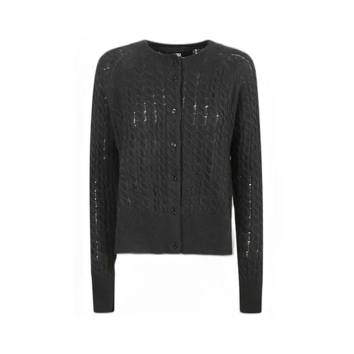 Lace-Trim Cable Knitwear