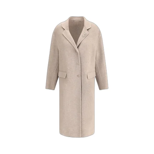 Single-Breasted Flap-Pocket Coat
