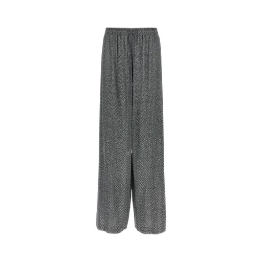 Herringbone Pattern Drawstring Pants