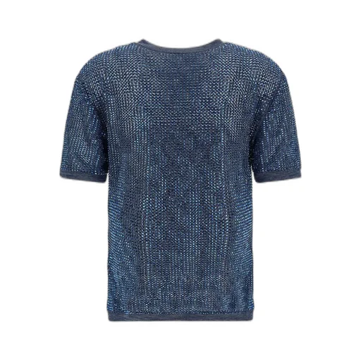 Allover Embellished Crewneck T-Shirt