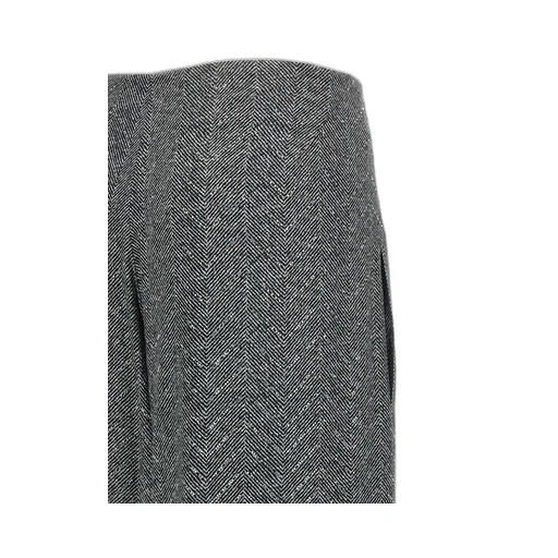 Herringbone Pattern Drawstring Pants