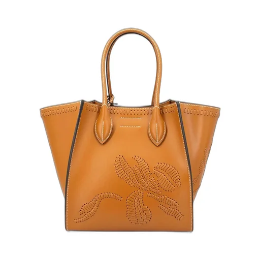 Floral Embroidery Tote Bag