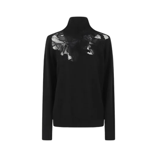 Floral Appliqué Sweater