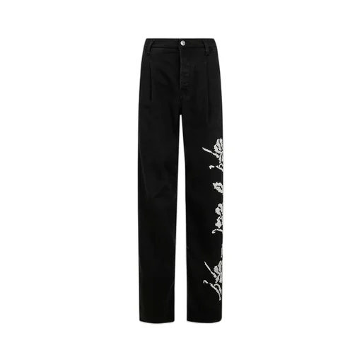 Embroidered Baggy Jeans