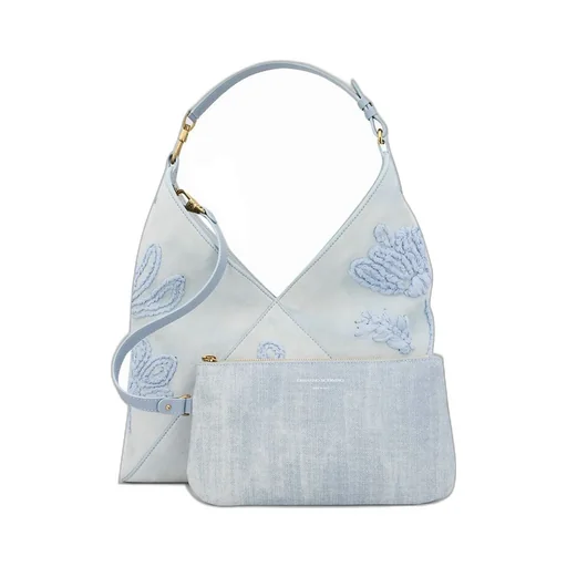 Chiffon Floral Embroidery Dudu Bag