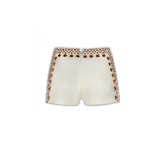 Embroidered Mini Shorts