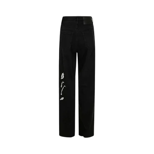 Embroidered Baggy Jeans