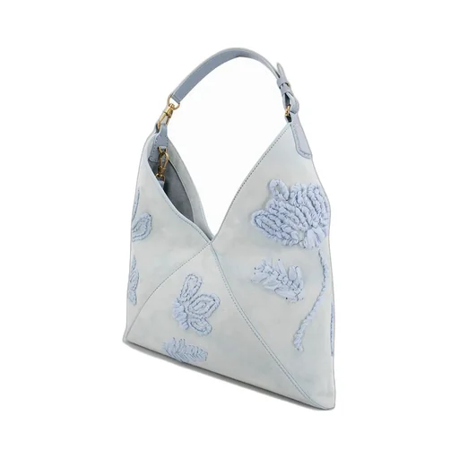 Chiffon Floral Embroidery Dudu Bag