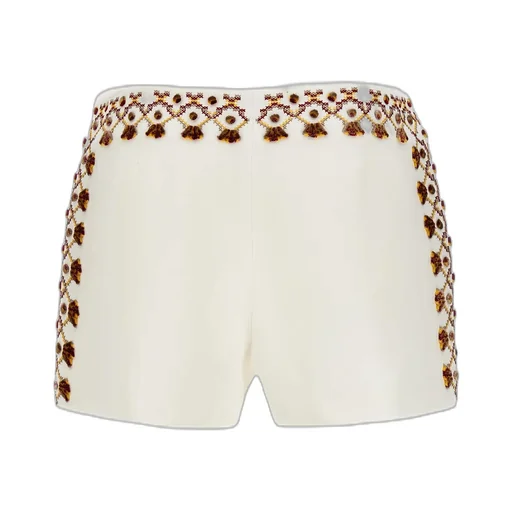 Embroidered Mini Shorts