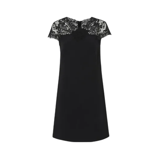 Lace Overlay Dress