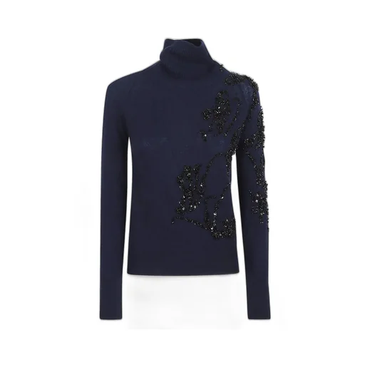 Embellished High Neck Sweater