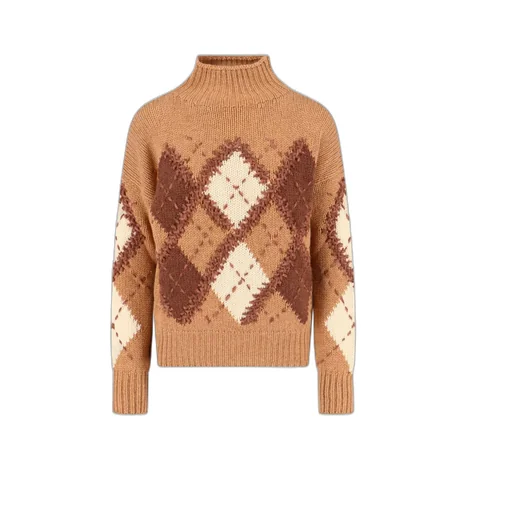 Printed High Neck Jumper