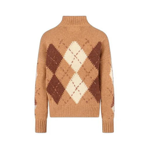 Printed High Neck Jumper