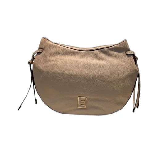 Logo Plaque Studded Shoulder Bag
