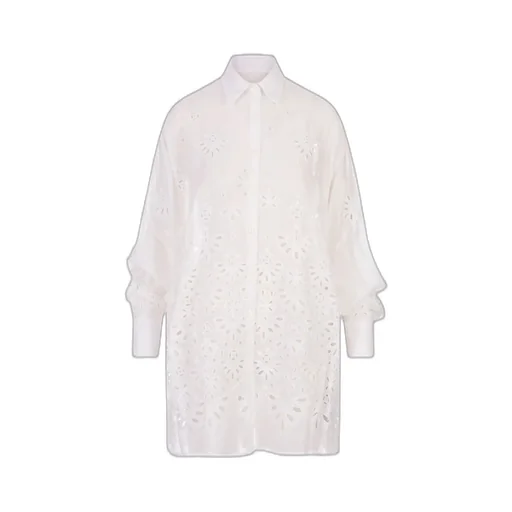 Broderie Anglaise Buttoned Shirt