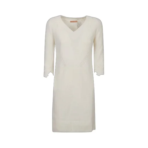 V-Neck Knitted Dress