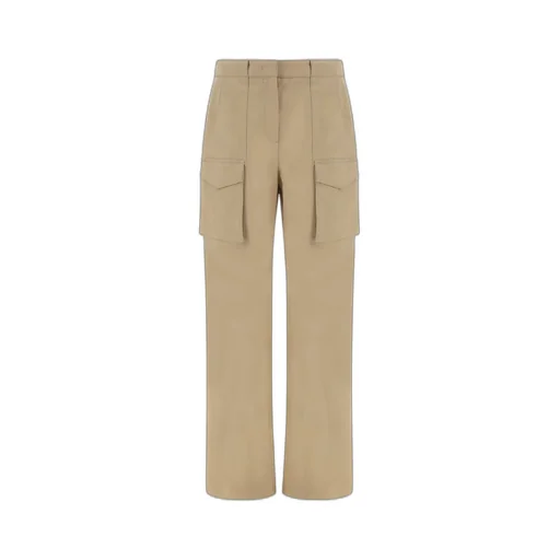 High-Waist Straight-Leg Cargo Trousers