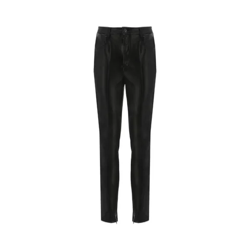 Mid-Rise Slim-Fit Trousers