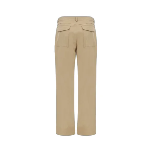 High-Waist Straight-Leg Cargo Trousers