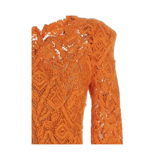 Macrame Lace Midi Dress