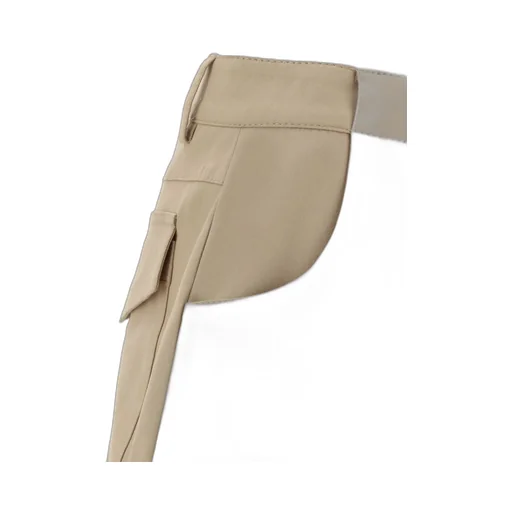 High-Waist Straight-Leg Cargo Trousers