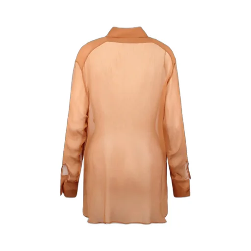 Long-Sleeved Lace Detailed Shirt